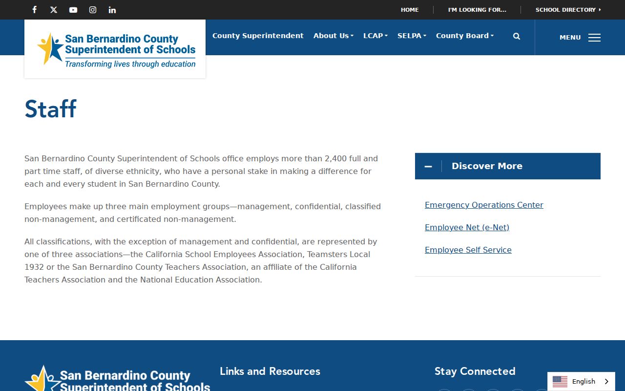 Montclair people directories San Bernardino County schools staff page
